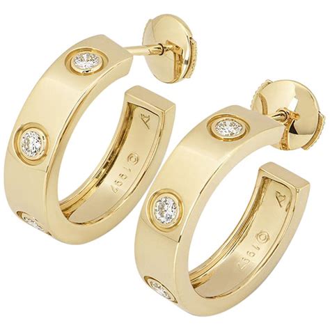 cartier hoop earrings dupe|cartier hoop earrings for sale.